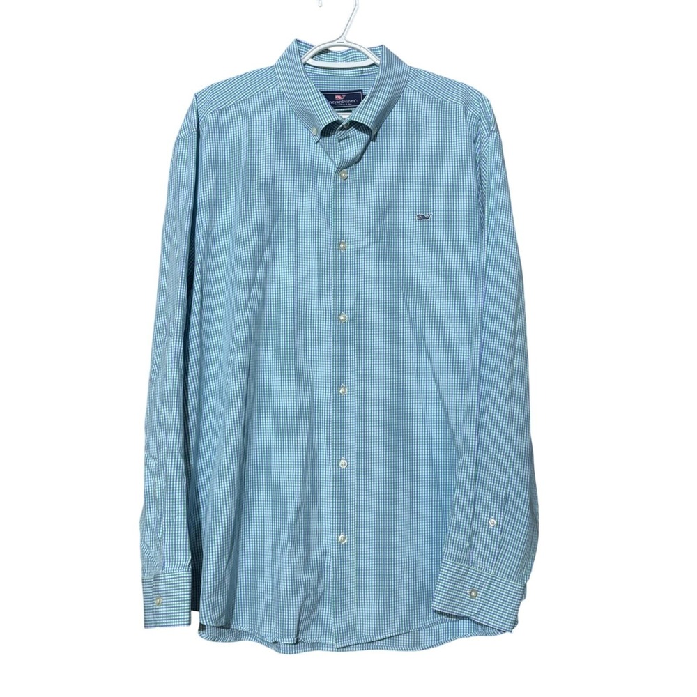 Vineyard Vines Men's size 2XL Whale Shirt 100% Cotton Button Down Preppy Fall
